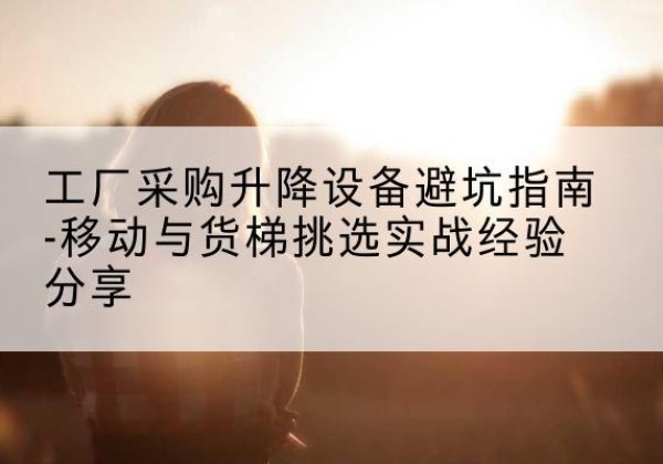 徐汇区移动式升降机怎么选-工厂采购升降设备避坑指南-移动与货梯挑选实战经验分享